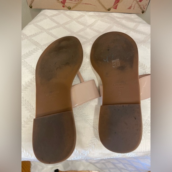 Kate Spade Slip on Sandals Size 10 Soft Neutral Pink - Picture 5 of 7